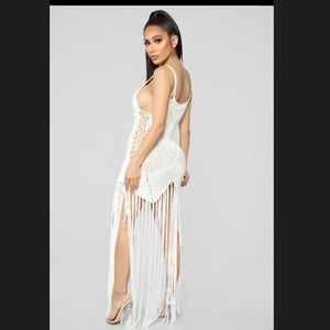 Fashion Nova Swim - FASHION NOVA - MIA CROCHET DRESS - WHITE - NWT Fashion Nova Swim - FASHION NOVA - MIA CROCHET DRESS - WHITE - NWT